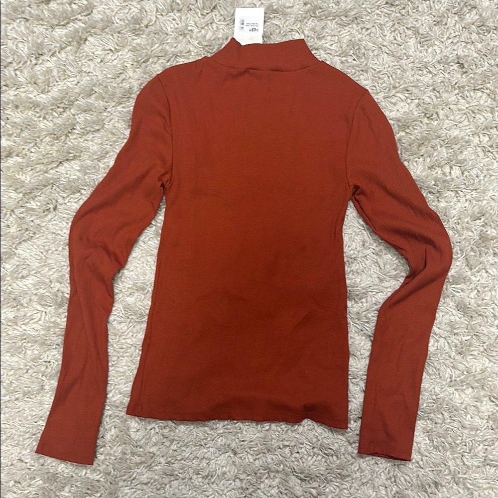 Women's Rust Long Sleeve Top - Picture 4 of 5